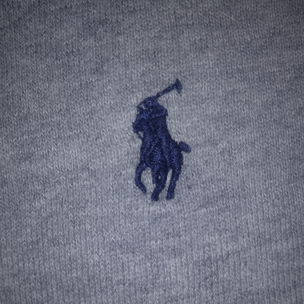 small grey pollo zip up jacket